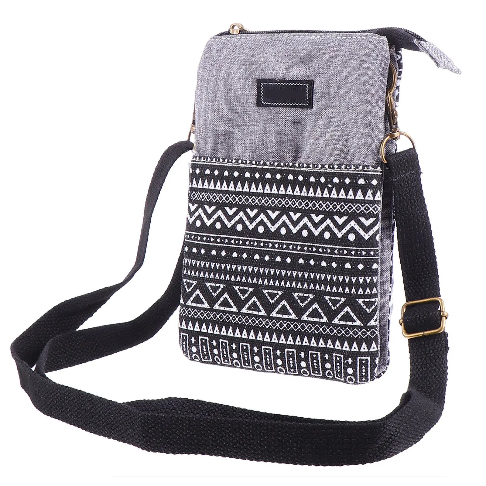 1Pcs 6Inch Cotton Phone Cross Body Bag Moderate Capacity for Phone Cards Bills Change Stylish Women Purse Shoulder Fashion Bag - view 5