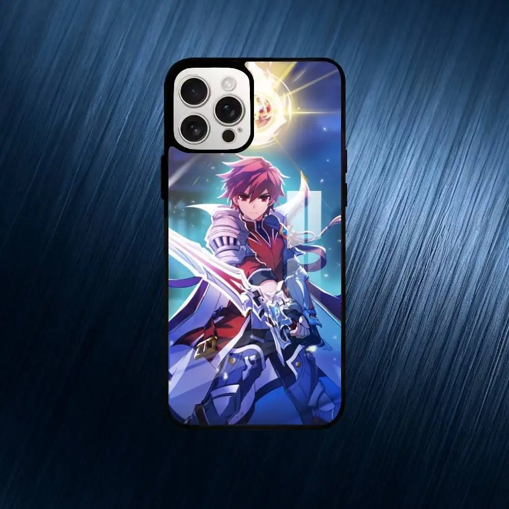Capa de telefone Game E-Elsword para iPhone17,16,15,14,13,12,11,Plus,Pro,Max para capa de carregamento sem fio Magsafe