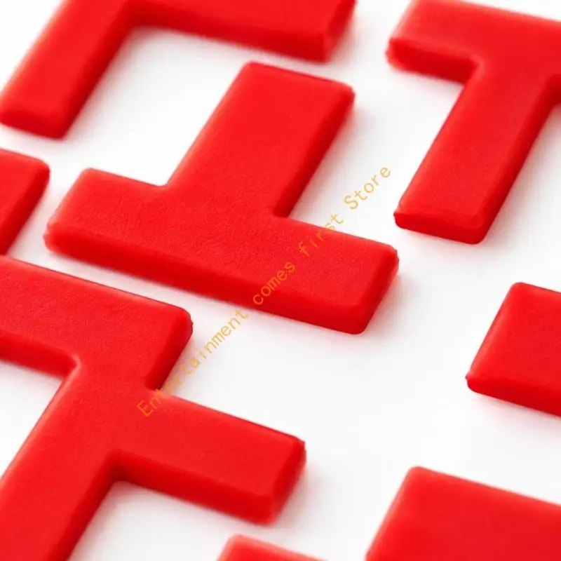 Temporary Sports Area Markers with L- and T-Shaped Guides for Indoor and Outdoor Tennis, Badminton, and Shuttlecock Practice