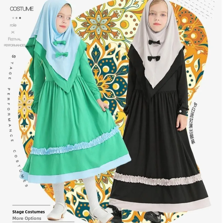 

Детская одежда на Хэллоуин: платье для девочек, костюм для выступлений, трансграничное платье в стиле Лолита, наряд для сценических представлений