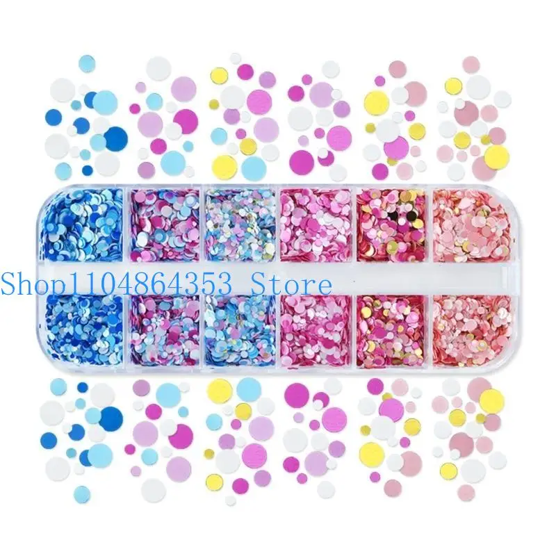 652F Resin Filling Round Glitter for Epoxy Resin Molds Fillers sequins decors