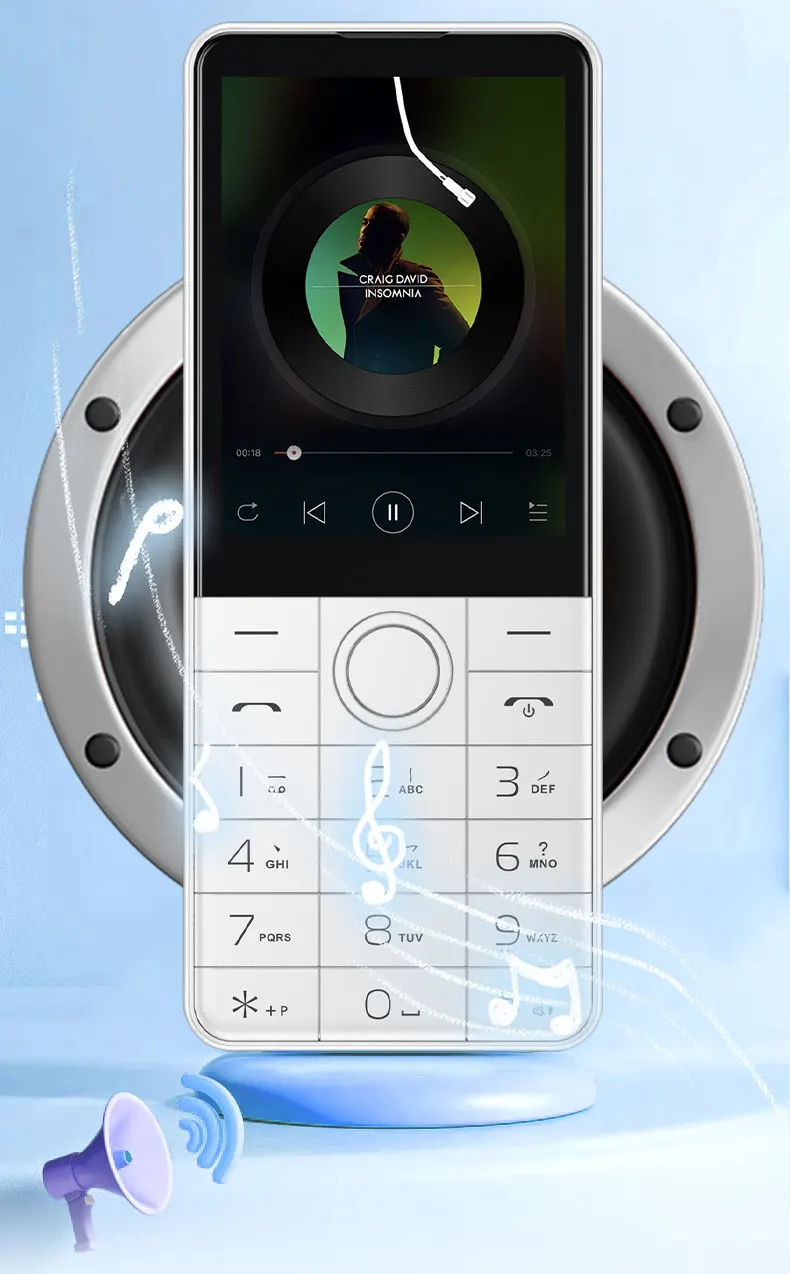 DOOV R77 Pro 4G Touch Screen Keypad Smartphone with 5MP Camera 2.8 Inch 3GB+32GB 2120mAh Whatsapp Hebrew Keyboard Mobile Phone