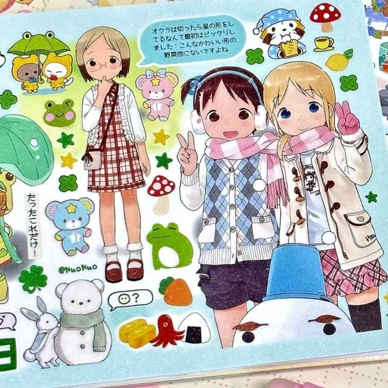 

Y2K милые декоративные наклейки для девочек с героями мультфильмов, книга, скрапбукинг, чехол для телефона, сделай сам, журнал, материал для коллажа, наклейка, подарок