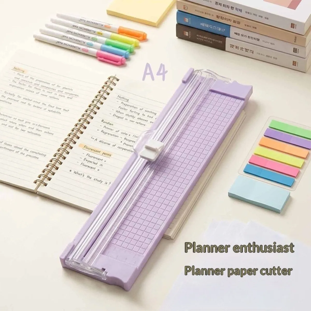5/2 Pieces in Random Colors, New Colorful Paper Cutter, Non-Electric, Plastic Material, A4 Size, Very Suitable for Paper Cutting, Office Use, Journaling, School Supplies, Graduation Projects, Halloween and Christmas Gi view 2