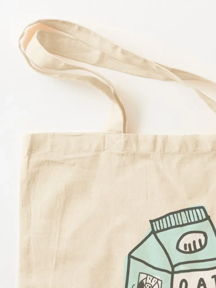 نباتي حليب الشوفان حمل حقيبة المتسوق حقيبة قماش حقيبة شخصية حمل الحقائب المخصصة #3