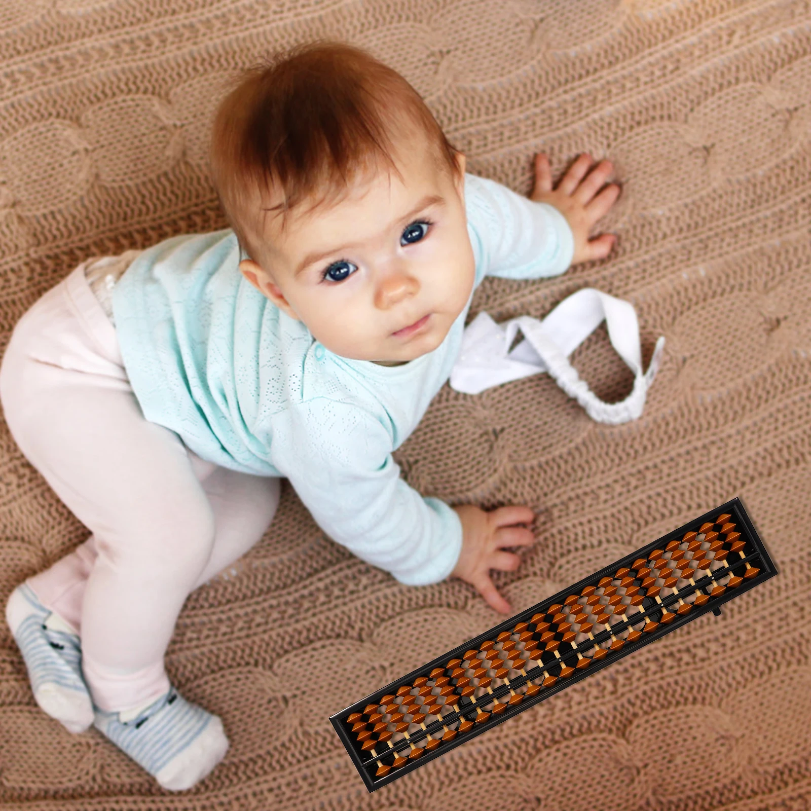 

Chinese Abacus 23 Column Plastic Durable Vintage Style Learning Math Abacus Tool for School Education Chinese Counting Tools