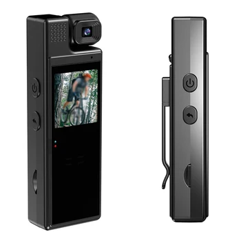 High resolution rotatable body camera P Mini 1080 with night vision and 1.3 inch body worn cam digital video recorder