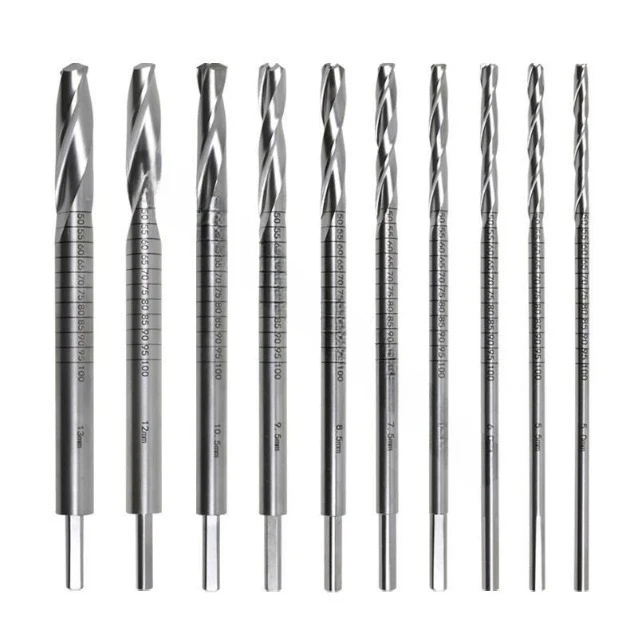 ACL Tibial Cannulated Drill Bit Hollow Bone Drill Knee Sports Medicine Tool 420B Material 4.0 4.5 5.0 5.5 6.0-13mm