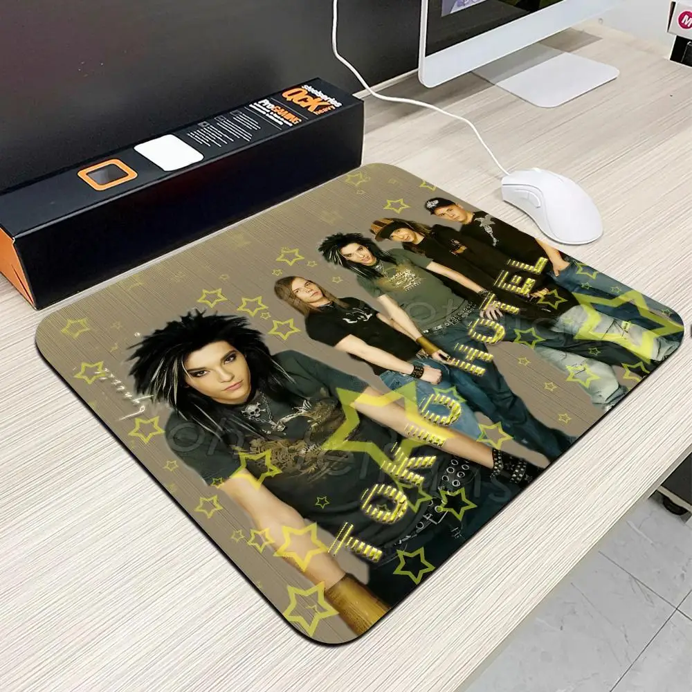 Tokio Hotel Mouse Pad Small Office Table Mats Computer Accessories Washable Non-slip Rubber with Precision Lock Edge