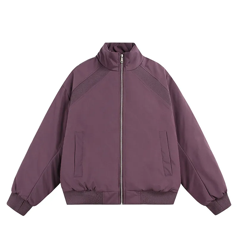 

Unisex Winter Cotton Padded Jacket​​ - Deconstructed Stand Collar Baseball Jacket Inspired