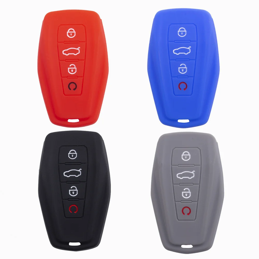 Silicone Car Key Case Cover Protector Shell For Geely Coolray Borui Emgrand Monjaro Geometry Okavango GX3 Atlas EX7 SUV GT GC7