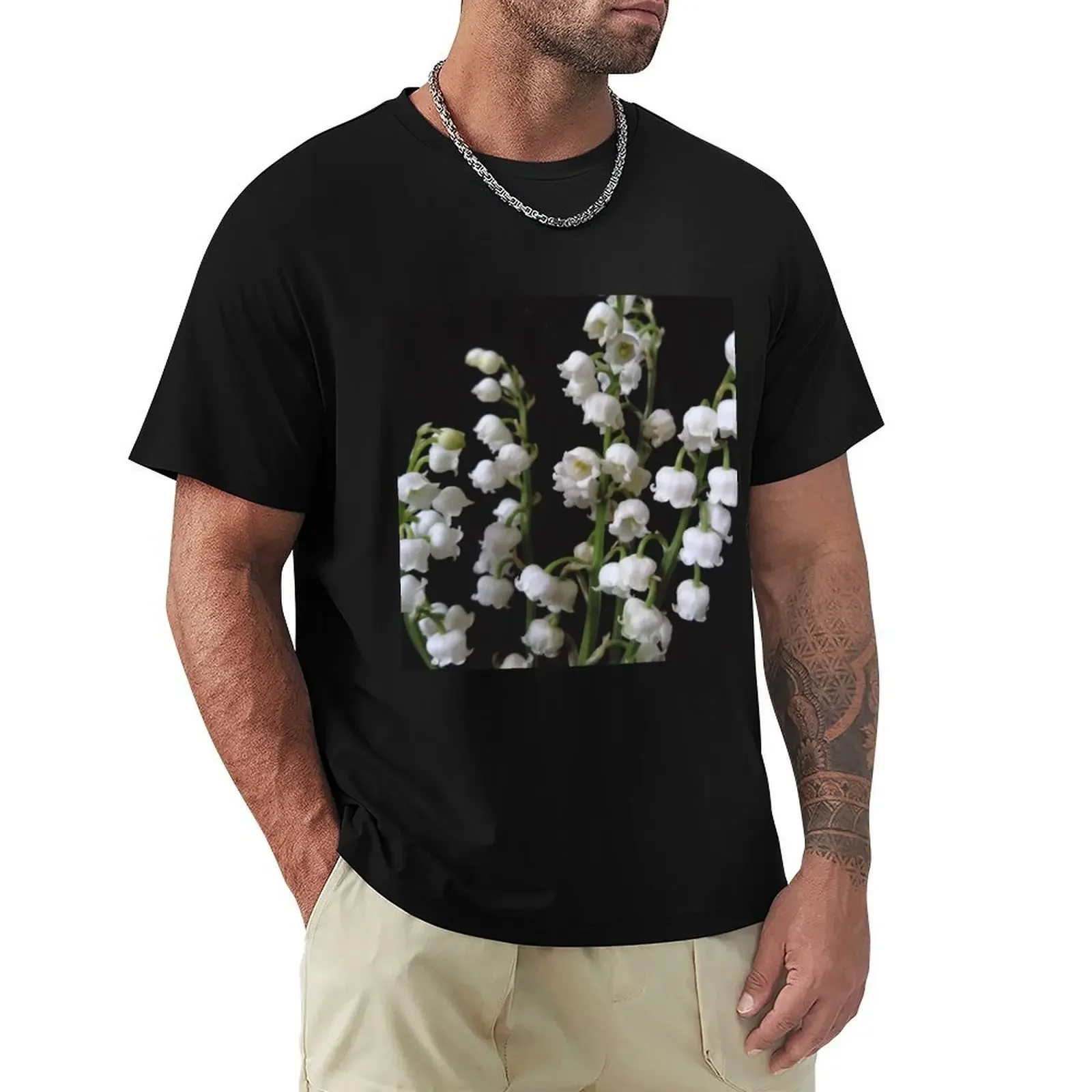 Lily of the Valley flower 09 T-Shirt shirts graphic rapper graphic tees essential t shirt oversized t shirt men