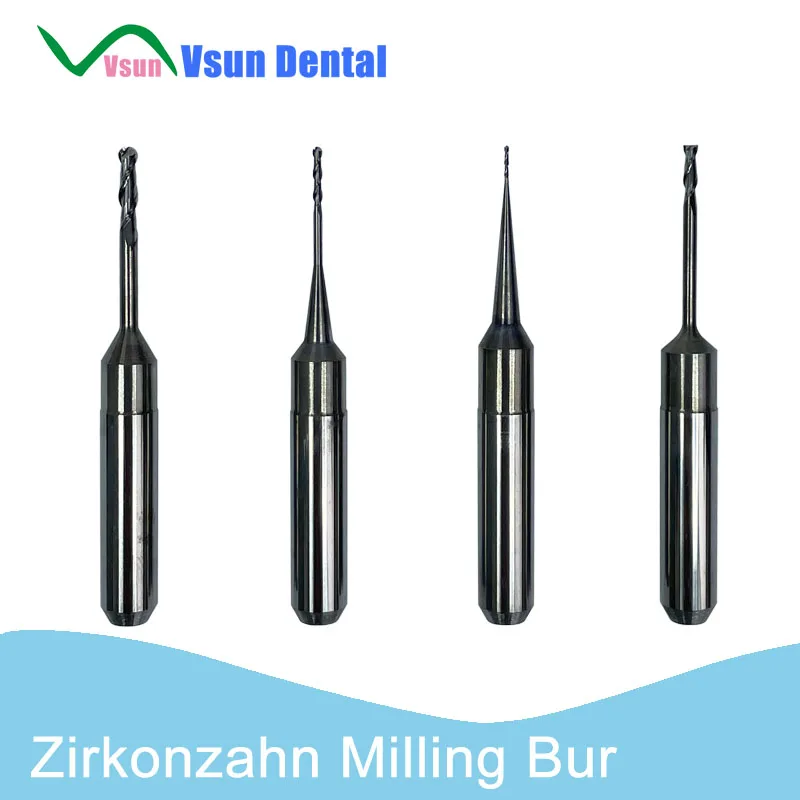 Zirkonzahn PMMA WAX PEEK Zirconia Milling Dental Laboratory Tools CADCAM Milling Burs Cutters for ZZ M1 M2 M5 M6 No Coating 6mm