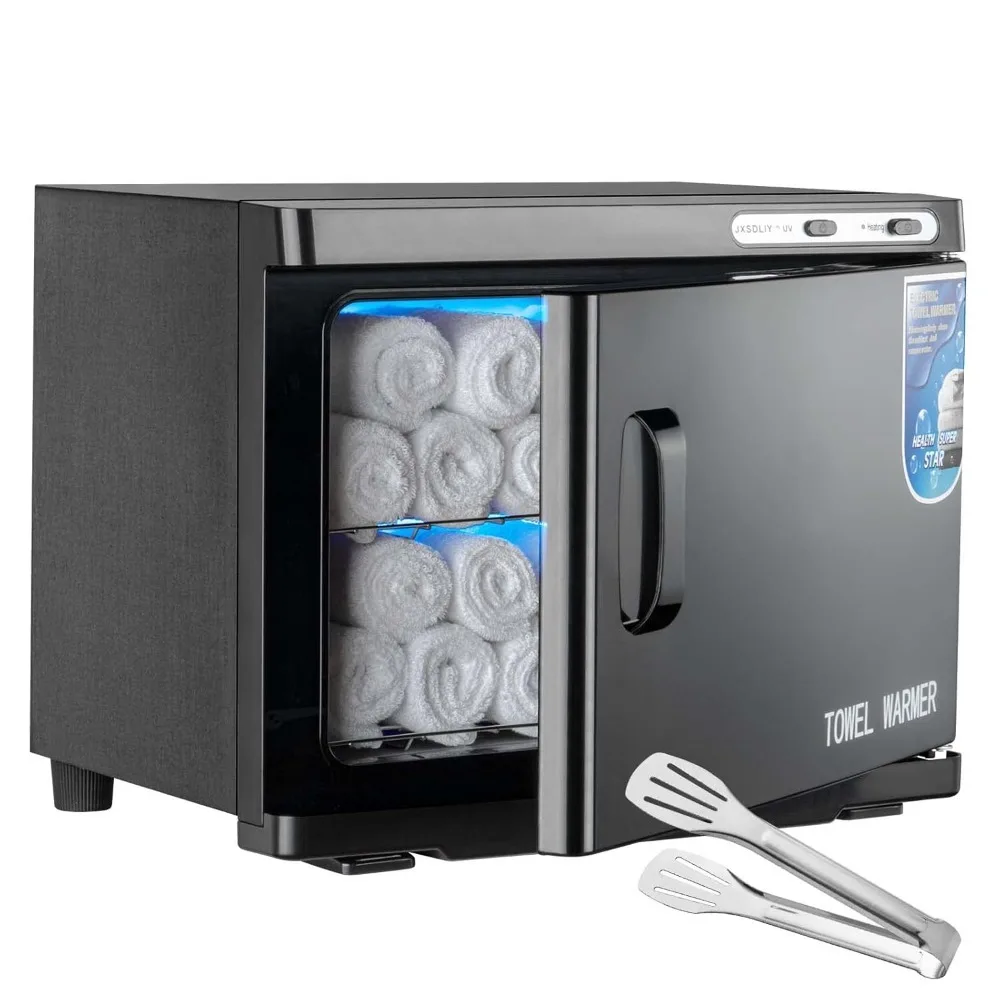 

Профессиональный шкаф для подогрева горячих полотенец, 23 л, большая емкость со светодиодной подсветкой, обогреватель для полотенец для ванной комнаты, спа-массаж лица