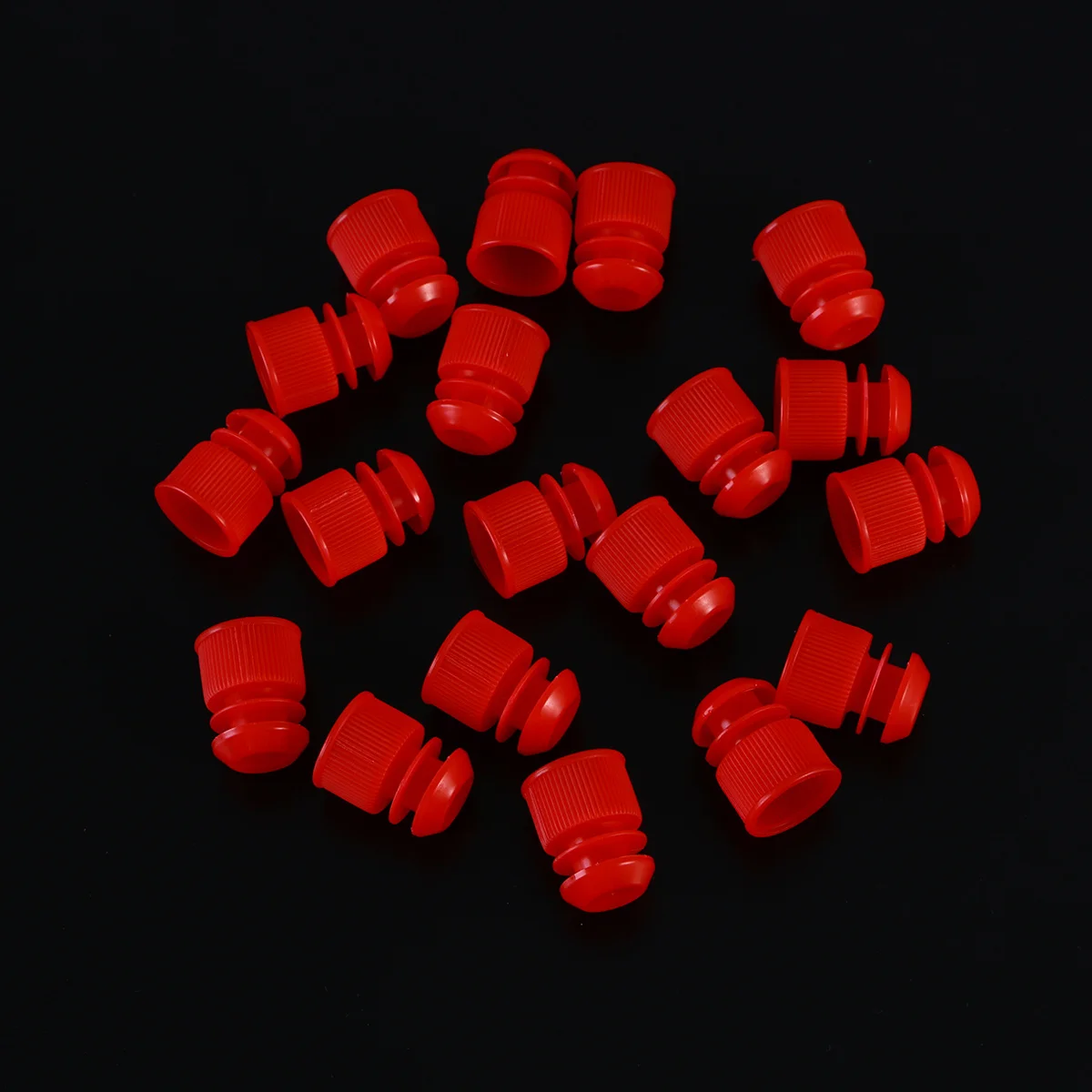 

10 Pcs Plastic Test Tube Portable Tubes Containers with Stopper Compact Design Clear