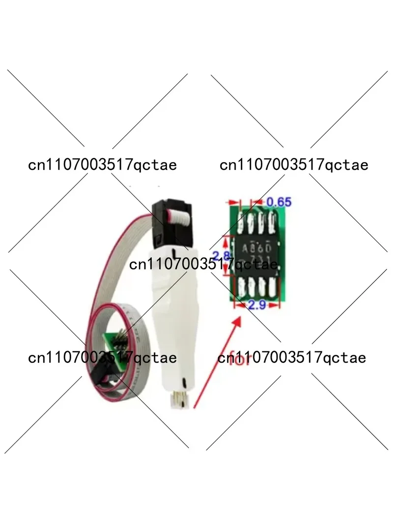 1pcs MSOP8 Programming Cable Download Cable Microchip Spring Needle Burner Writer