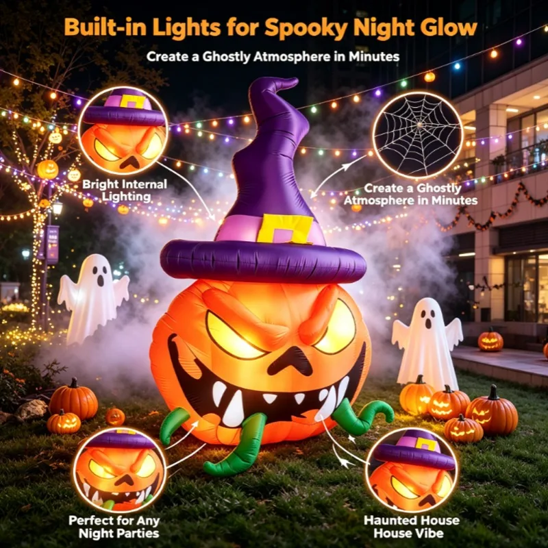 Halloween Inflatable Pumpkin, Scary Decoration