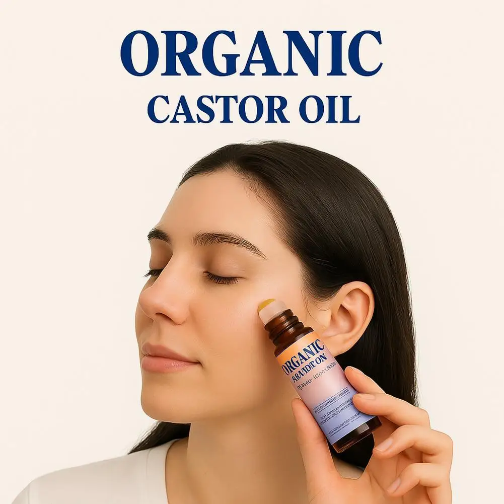 

Castor Oil Roll -On Frankincense Essential Oil for Soothing Dark Circles and Puffiness Skin Moisturize and Body Care Oil