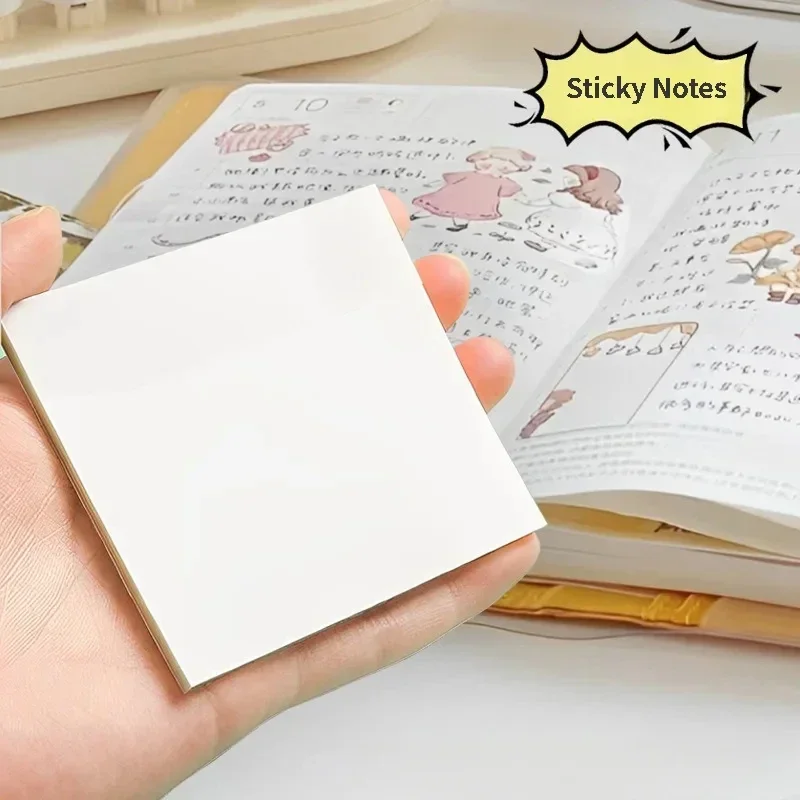 High Quality 50 Sheets Transparent Sticky Notes Memo Pad Bookmark Marker Memo Sticker Paper Office School Supplies