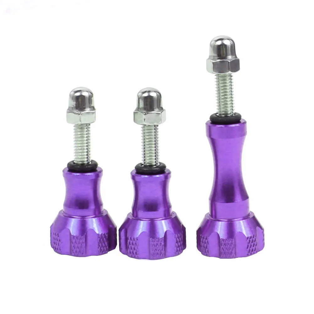 BGNing 1pack von 3pcs 1 Lange + 2 Kurze Bunte CNC Aluminium Bolt Mutter Schraube für GoPro Hero 7 6 5 3 + 4 SJ4000 EKEN YI 2 4K Montieren – Detail 40