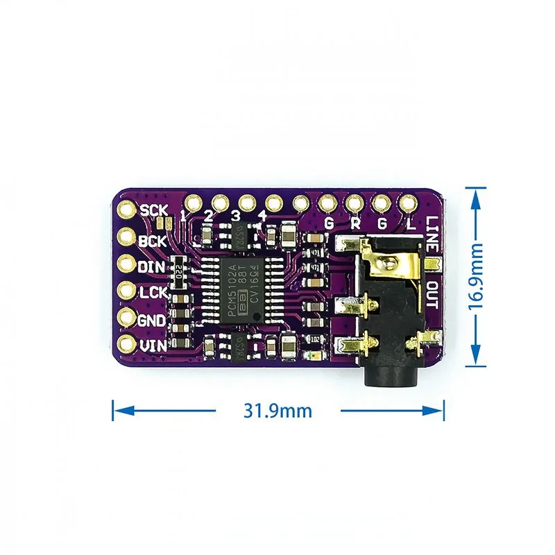 1~50Pcs GY-PCM5102 CJMCU-5102 I2S IIS Microcontroller Raspberry Pi High-quality Lossless Digital Audio DAC Decoding Board