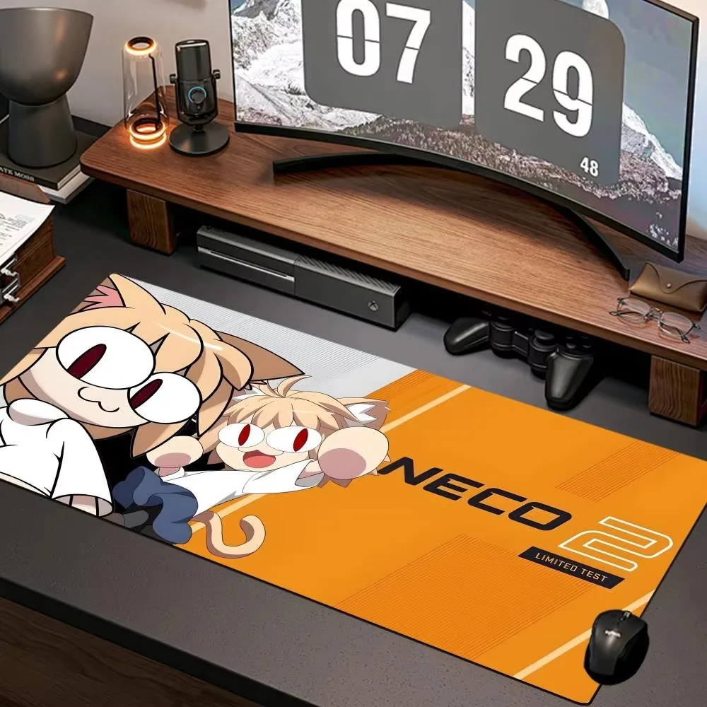 

New NECOARC Mouse Pad Home Computer Mousepad All Size Edge Lock Rubber Desk Mat Max Size 1200x600mm Virtual Idol Extended Pad