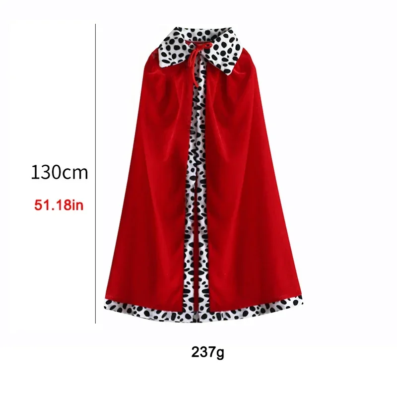 Kings Coronation Fancy Dress Robe Adult Children Masquerade Cosplay Costume Red Cape Party Performance Halloween Holiday Clothes