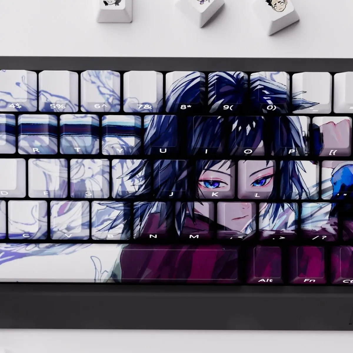 

Demon Slayer custom key cap PBT Dye-Sub original factory high personality animation Side-print DIY 60/68/74 keyboard cap
