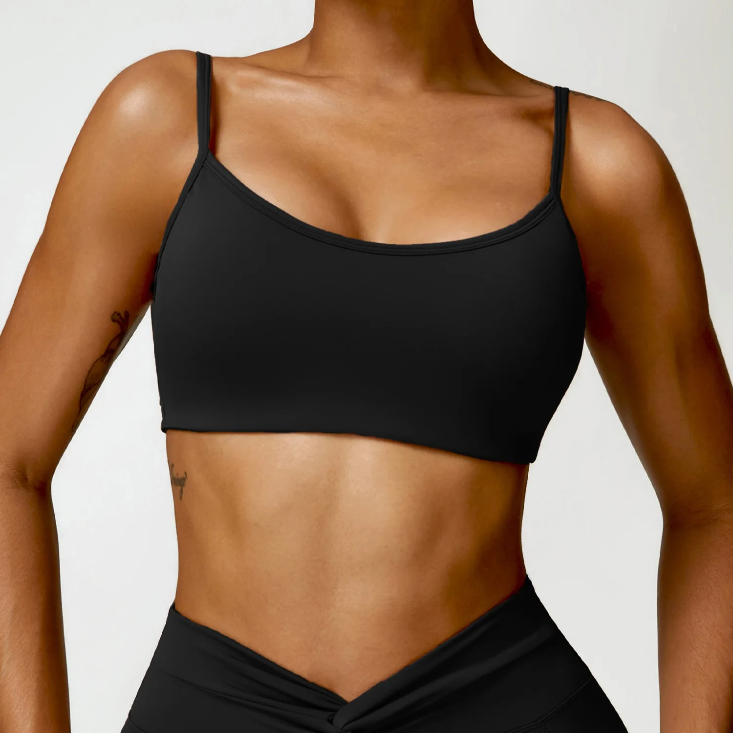 Women Yoga Bras Sexy Fitness Crop Tops Sports Running Underwear Fashion Contrast High Impact Chest Pads Female Gym Top