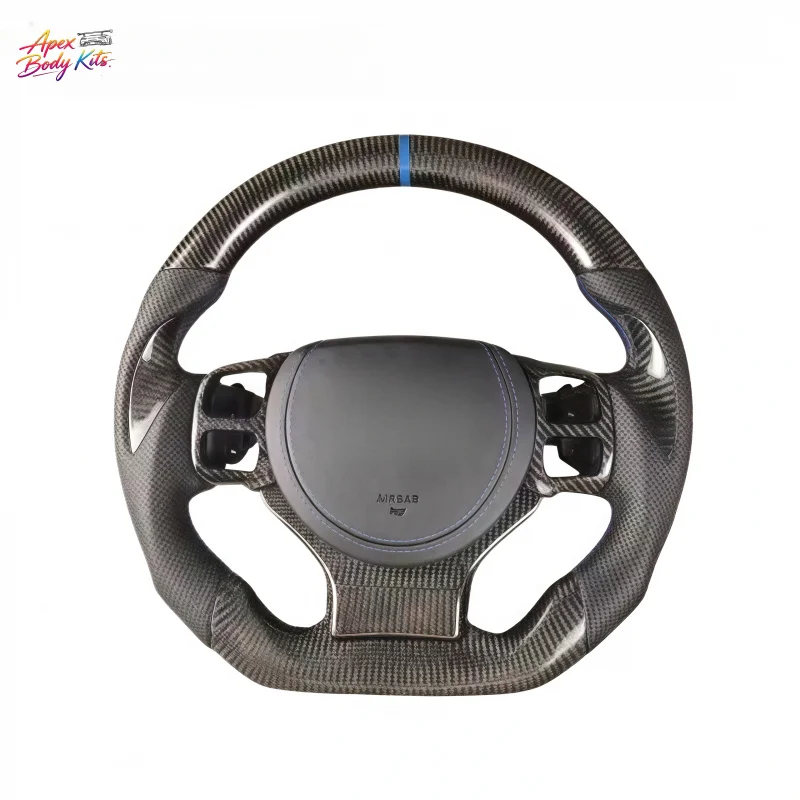 for Lexus IS GS ES RX IS300 NX300h Racing Leather Carbon Fiber Steering Wheel Modification Customization