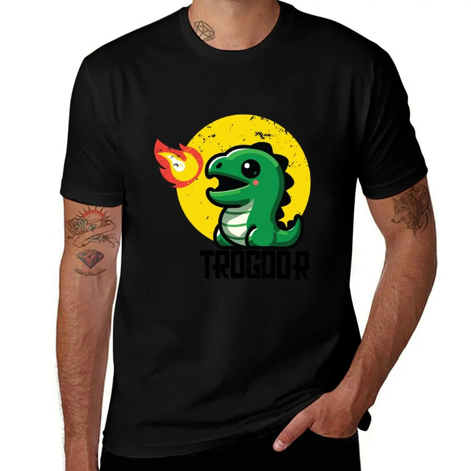 

Trogdor The Fire-Breathing Dragon T-Shirt man t shirt summer t shirts for man graphic vintage T-Shirt