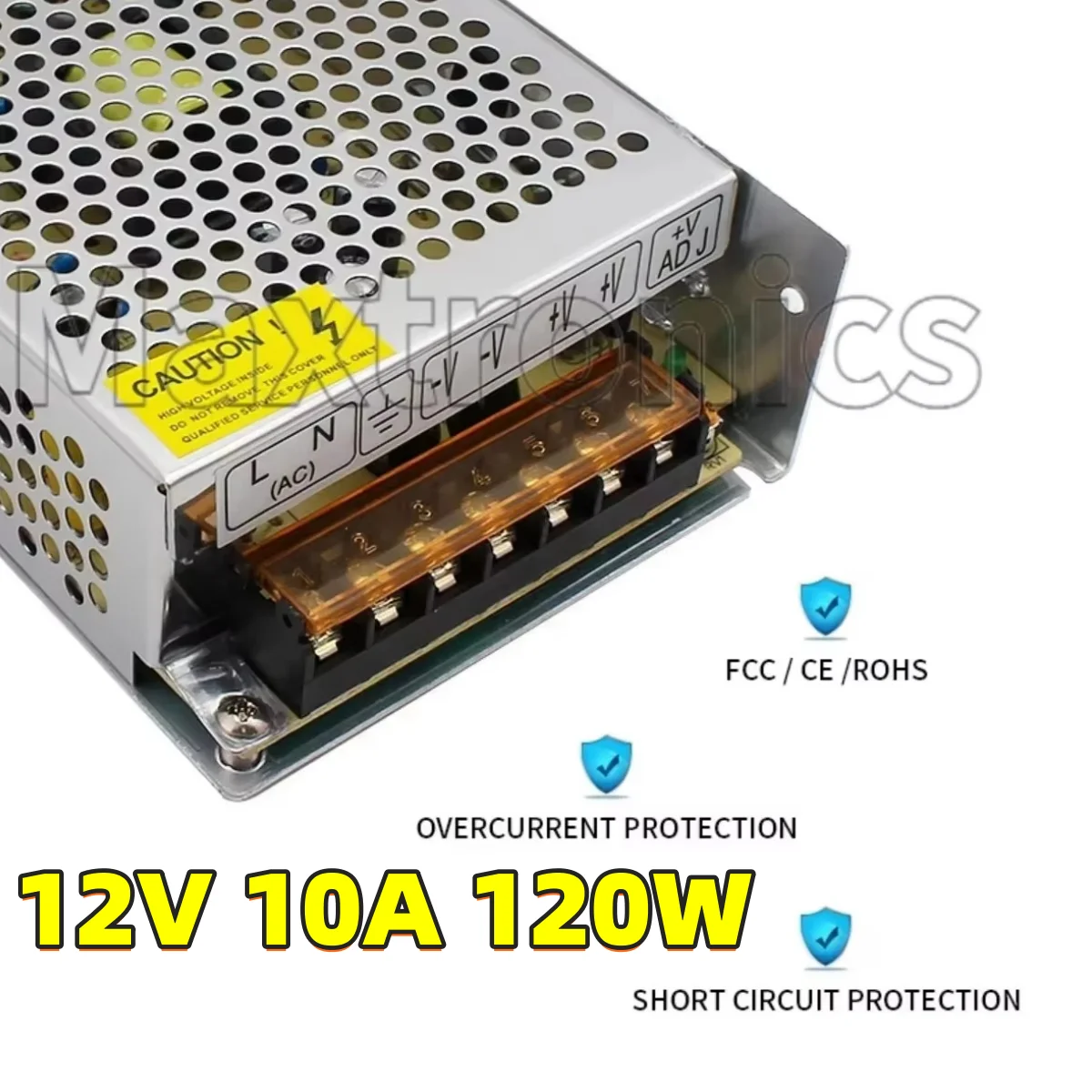Switching Power Supply 120W DC12V 10A Aluminum Case Driven Voltage Converter Transformer DC Adapter for LED Strip / Modules Lamp