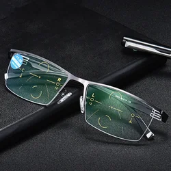 Bifocal Reading Glasses Progressive Vision Adjustment Bifocal Reading Glasses Converted Light Glasses for Men