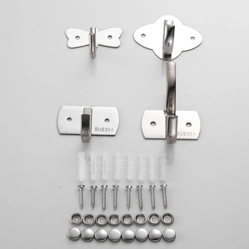 Strong Bearing Capacity Stainless Steel Hook solid Waterproof Coat and hat hook Moisture-proof Perforated installation Wall hook