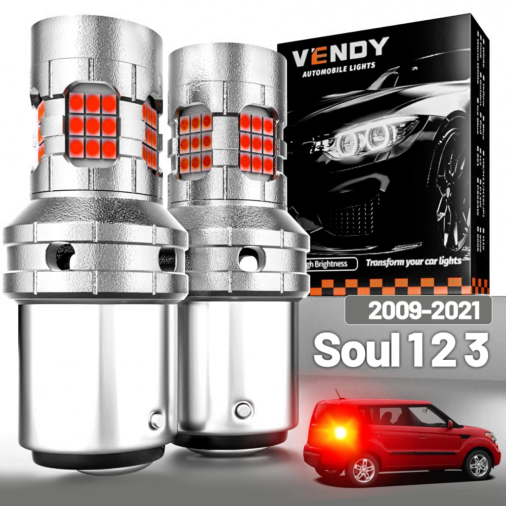 

2 шт. светодиодный стоп-сигнал для Kia Soul 1 2 3 2009-2021 2010 2011 2012 2013 2014 2015 2016 2017 2018 2019 2020 аксессуары Canbus