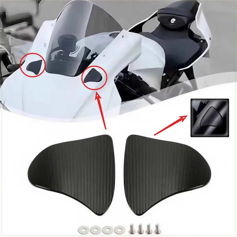 دراجة نارية الزجاج الأمامي مرآة الرؤية الخلفية إزالة ثقب غطاء المكونات تعديل مرآة الرؤية الخلفية غطاء لياماها YZF R1 R1M 2020-2025 #4