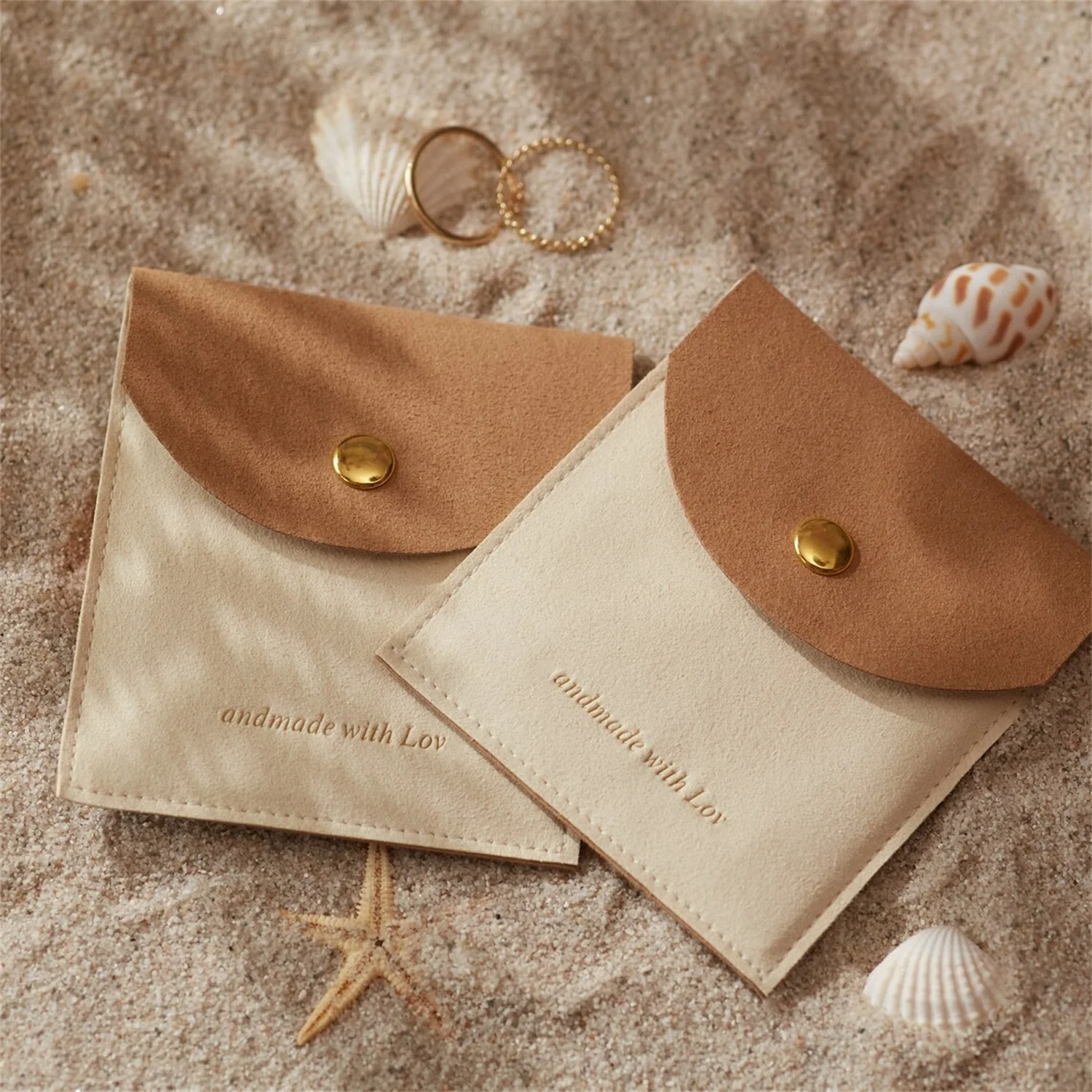

50pcs personalized carnelian necklace contrast color bags with custom logo, jewelry pouch,ring bags,microfiber