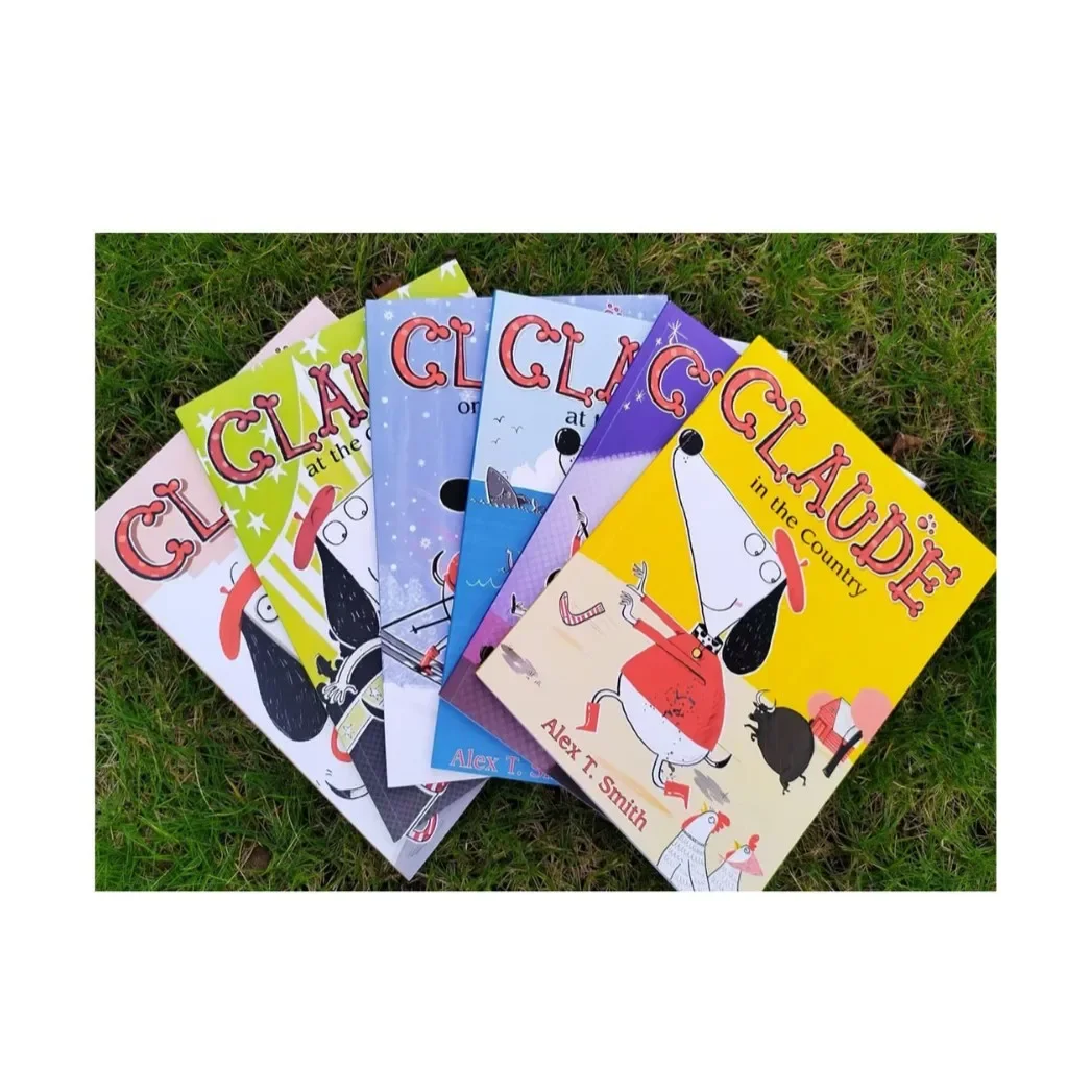 English Storybook For The Adventures Of Claude The Puppy 6 Volumes Children's Reading Bridge Book Color Printing