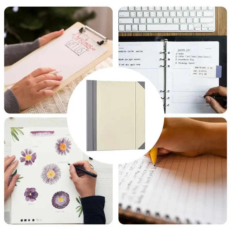 Family Document Organizer File Folder For Important Papers Wear-resistant Important Certificate Binder Elastic Closure Design