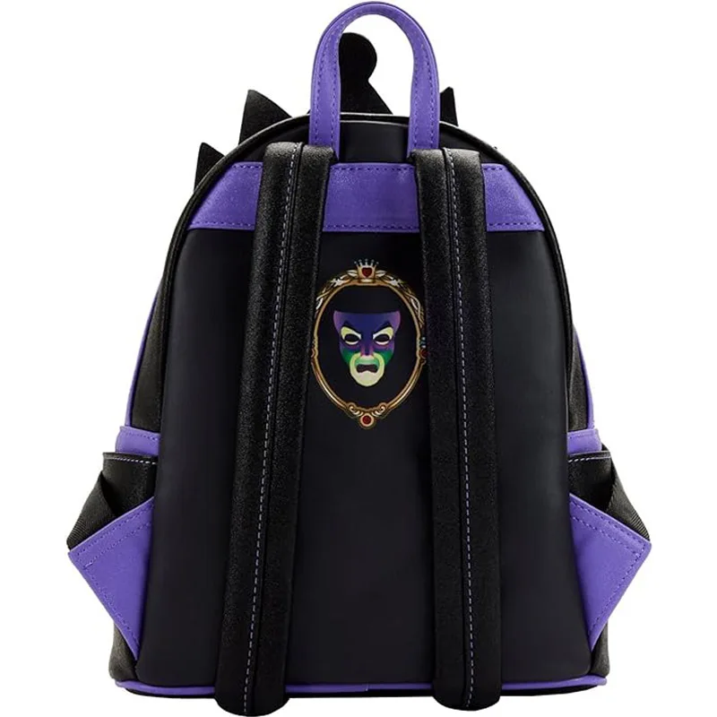 Disney Villains Evil Queen Apple Bolso de hombro con doble correa para mujer Mochila de película Blancanieves