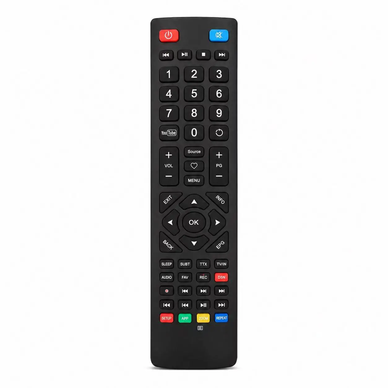 Replacement DH‑1418 DH‑2096 Remote Control For Sharp Bush Blaupunkt TV 24/F207F 24/207FDVD‑W 32/133DVDB 39/401UHD 42/333ART3D