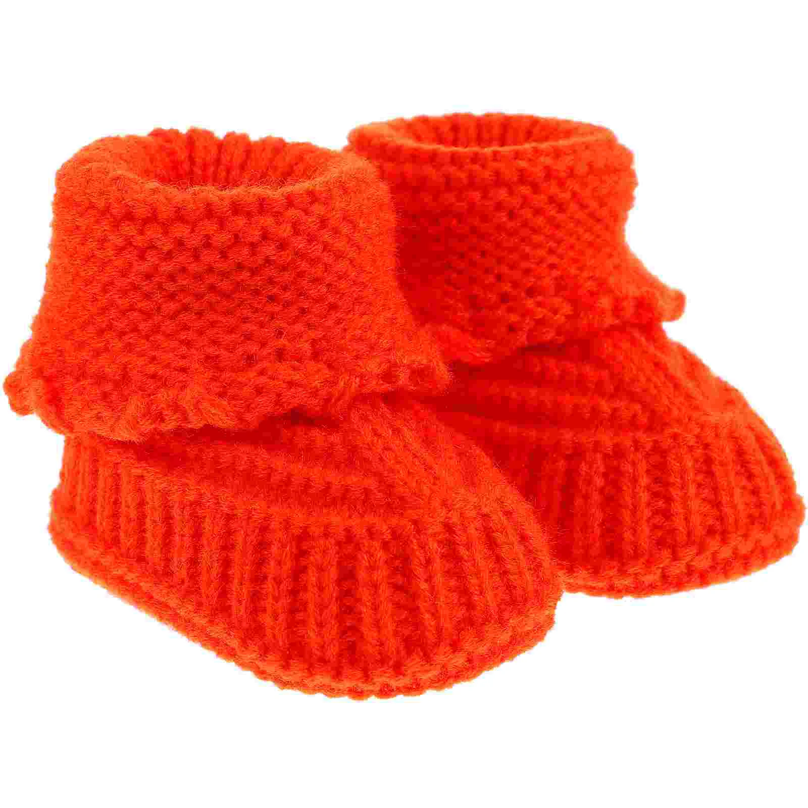 

Toddler Winter Footwear Booties Handmade Knitting Shoes For Crochet Yarn Baby Girl