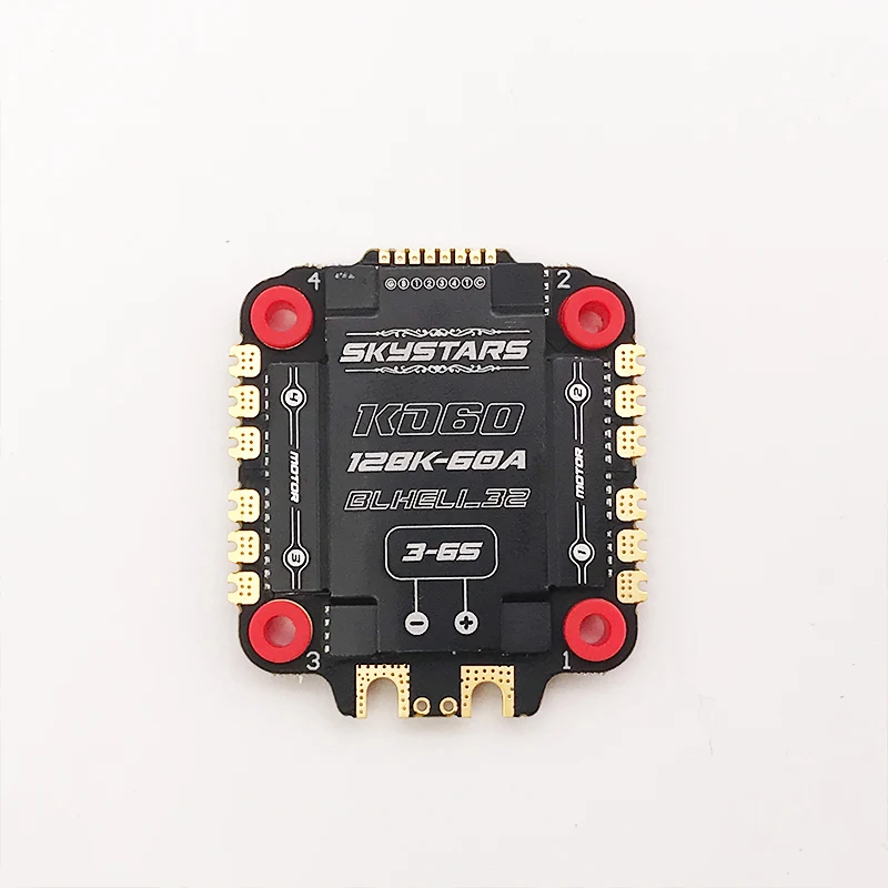 Skystars BL32-60A 4IN1 3-6S Brushless ESC BLheli32 DShot1200 4-in-1 ESC support 128K Dshot600 Multishot for RC FPV Racing Drone