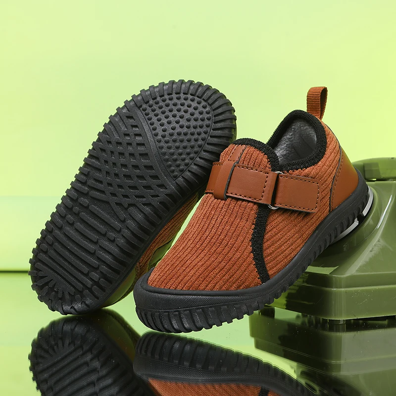 

Новая зимняя детская хлопковая обувь, вельветовые кроссовки, удобная расширяющаяся обувь для девочек и мальчиков, теплая повседневная обувь на мягкой подошве для ребенка