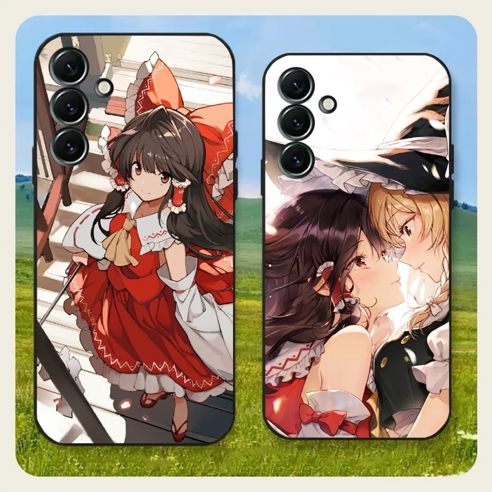 Reimu Hakurei T-TouHou P-Project Phone Case For Samsung Galaxy A20,A21s,A22,A31,A32,A52,A53,A72,73,A80,A91Soft Black Cover