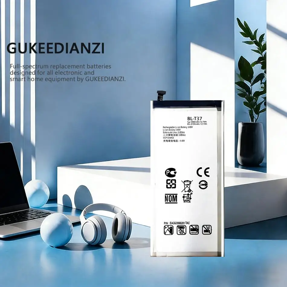 

Аккумулятор для мобильного телефона LG V40 ThinQ Q710 Q8 2018 Version Q815L, высокая емкость, BL-T37, 3300 мАч