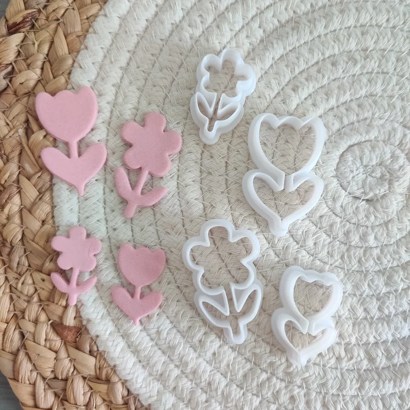 Pflanzen blumen Blütenblatt Form von verschiedenen Größen Ton forms ch neider mit hgh Präzision DIY hand gefertigte Ohrringe Schmuck herstellung Werkzeuge – Detail 3