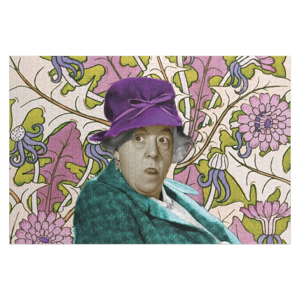 Miss Marple shows her tongue, funny portrait Jigsaw Puzzle Personalized Child Gift Custom Gift Puzzle