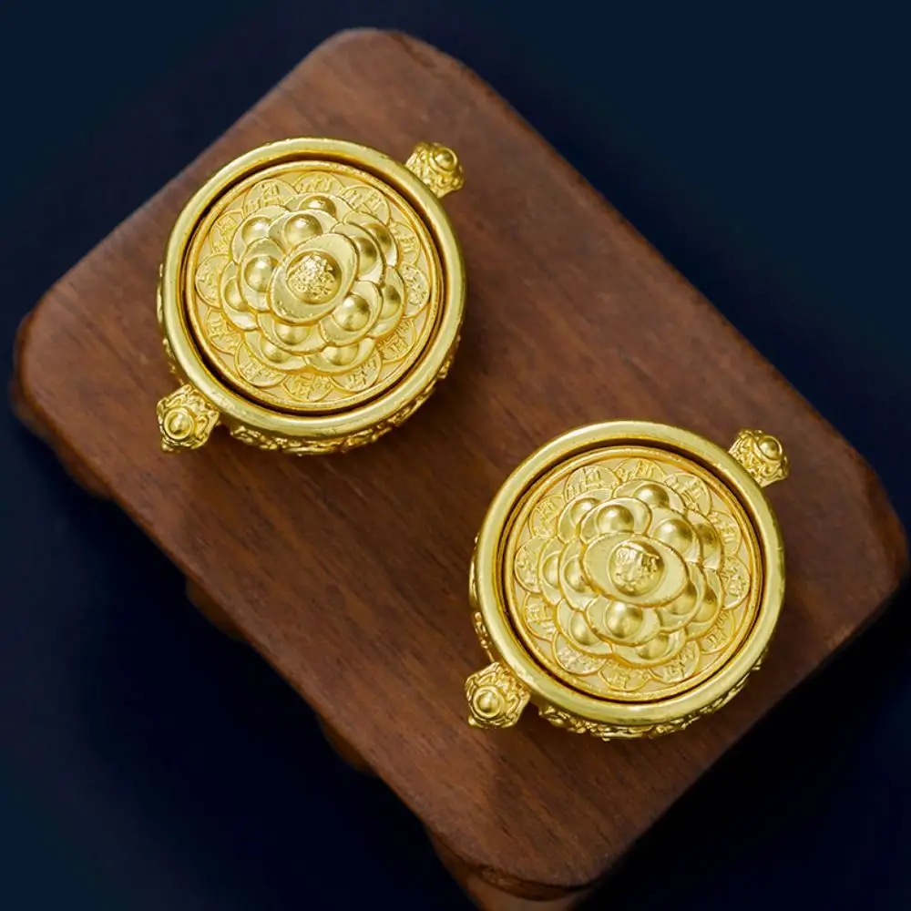 Copper Zodiac Cornucopia Key Chain Brass Exquisite Chinese Style Lucky Pendant Crafts Rotatable Car Key Ring Backpack Decoration
