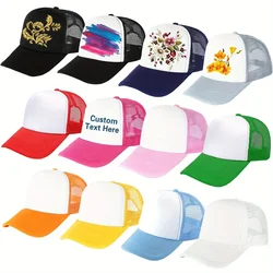 2pcs Sublimation Trucker Hats - Breathable Mesh Baseball Caps for Men & Women, DIY Designs